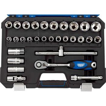 Draper 30 Piece 1/2" Drive Hex Socket Set Metric