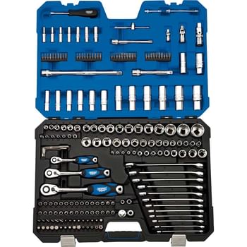 Draper 214 Piece Combination Drive Bit, Socket and Spanner Set