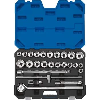 Draper Expert 26 Piece 3/4" Drive Bi Hex Socket Set Metric and Imperial