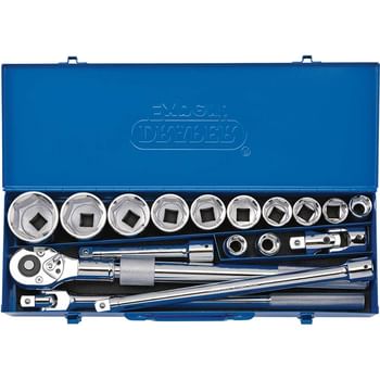 Draper 17 Piece 3/4" Drive Hex Socket Set Metric
