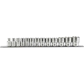 Draper Expert 13 Piece 1/2" Drive Socket Set Imperial on Rail