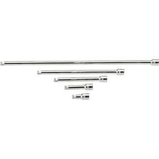 Draper 5 Piece 3/8" Square Drive Satin Chrome Wobble Extension Bar Set