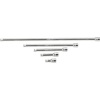 Draper 5 Piece 3/8" Square Drive Satin Chrome Wobble Extension Bar Set