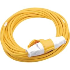 Draper Extension Trailing Lead 32 amp 2.5mm Yellow Cable 110v