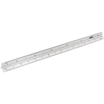 Draper Aluminium Triangle Scale Graduations Ruler