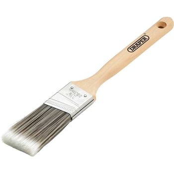Draper Wooden Handle Synthetic Angled Paint Brush