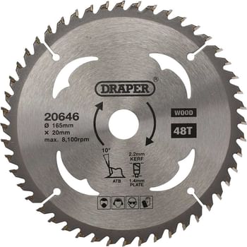 Draper TCT Wood Cutting Circular Saw Blade