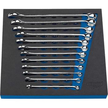 Draper Expert 12 Piece Hi Torq Combination Spanner Set in Insert Tray