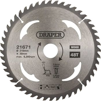 Draper TCT Wood Cutting Circular Saw Blade