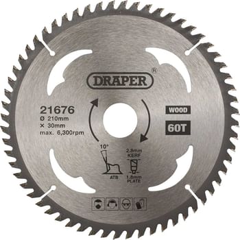 Draper TCT Wood Cutting Circular Saw Blade