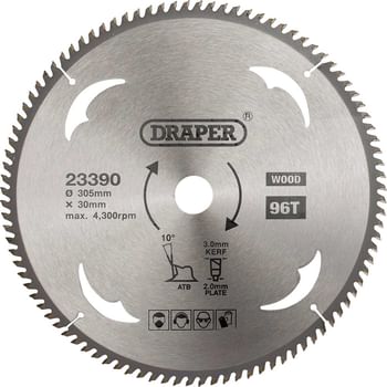 Draper TCT Wood Cutting Circular Saw Blade Draper TCT Wood Cutting Circular Saw Blade