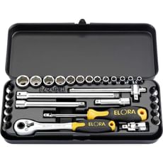 Elora 31 Piece 1/4" Drive Hex Socket and Screwdriver Bit Set Metric Elora 31 Piece 1/4" Drive Hex Socket and Screwdriver Bit Set Metric