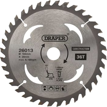 Draper TCT Construction Circular Saw Blade