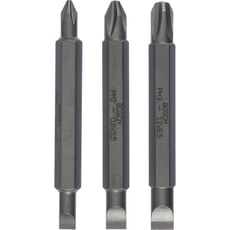 Bosch 3 Piece Double Ended Phillips and Slotted Screwdriver Bit Set Bosch 3 Piece Double Ended Phillips and Slotted Screwdriver Bit Set