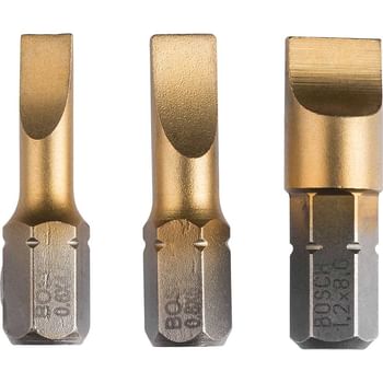 Bosch Maxgrip Slotted Screwdriver Bits