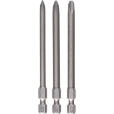 Bosch 3 Piece 89mm Long Phillips Screwdriver Bit Set Bosch 3 Piece 89mm Long Phillips Screwdriver Bit Set