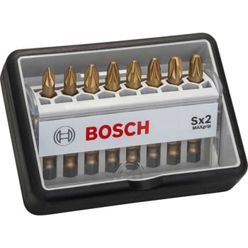Bosch 8 Piece Sx Max Grip Screwdriver Bit Set