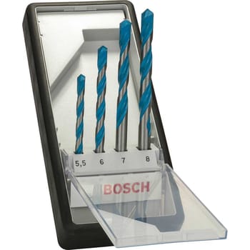 Bosch 4 Piece Multi Construction Drill Bit Set