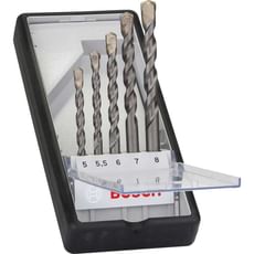 Bosch 5 Piece Silver Percussion Masonry Drill Bit Set
