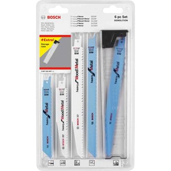 Bosch 6 Piece Reciprocating Sabre Saw Blade Sets