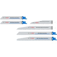 Bosch Pro 6 Piece Demolition Reciprocating Saw Blade Set Bosch Pro 6 Piece Demolition Reciprocating Saw Blade Set