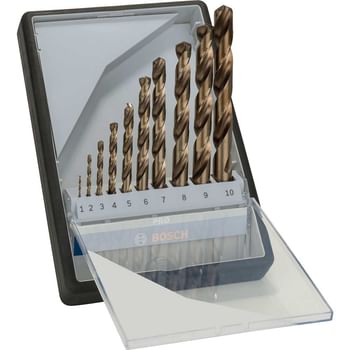 Bosch Robust Line 10 Piece HSS-Co Drill Bit Set