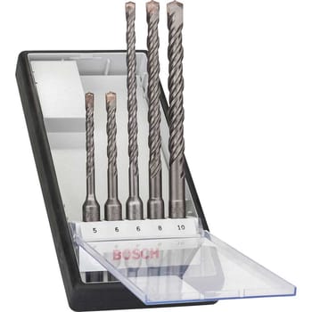 Bosch 5 Piece SDS Plus Masonry and Concrete Drill Bit Set