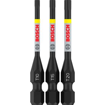 Bosch Pro Impact Torsion Torx Screwdriver Bits T10 - T20