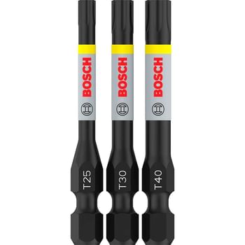 Bosch Pro Impact Torsion Torx Screwdriver Bits T25 - T40