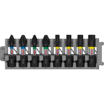 Bosch Pro 8 Piece Impact Phillips / Pozi / Torx Screwdriver Bit Set