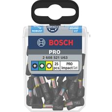 Bosch Pro 25 Piece Impact Phillips / Pozi / Torx Screwdriver Bit Pocket Set Bosch Pro 25 Piece Impact Phillips / Pozi / Torx Screwdriver Bit Pocket Set