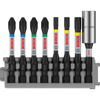 Bosch 8 Piece Impact Control Screwdriver Bit Set