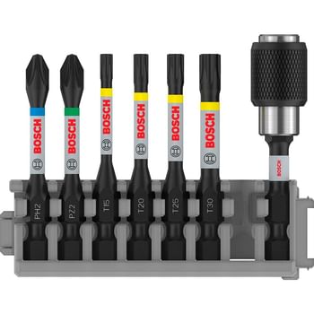 Bosch 7 Piece Impact Control Screwdriver Bit Set