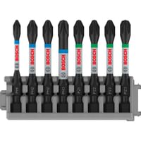 Bosch 8 Piece Impact Control Phillips and Pozi Screwdriver Bit Set 