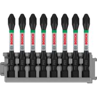 Bosch 8 Piece Impact Control Pozi PZ2 Screwdriver Bit Set 