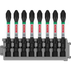 Bosch 8 Piece Impact Control Pozi PZ2 Screwdriver Bit Set Bosch 8 Piece Impact Control Pozi PZ2 Screwdriver Bit Set