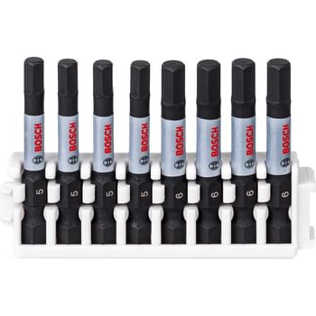 Bosch 8 Piece Impact Control Hexagon Screwdriver Bit Set