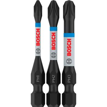 Bosch 3 Piece Impact Control Torsion Phillips Screwdriver Bits