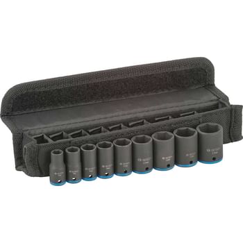 Bosch 9 Piece 1/4” Drive Hexagon Impact Socket Set Metric