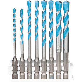 Bosch 8 Piece Hex-9 Multi Construction Drill Bit Set