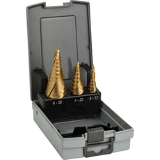 Bosch 3 Piece HSS-TiN Step Drill Bit Set