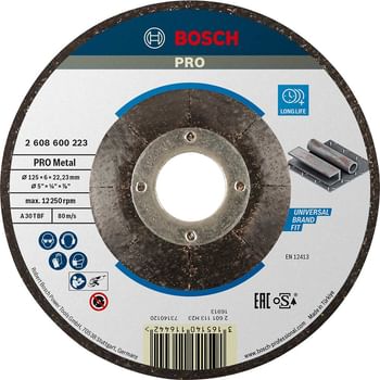 Bosch A30T BF Drepressed Centre Metal Grinding Disc