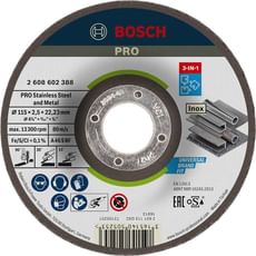 Bosch Depressed Centre 3 in 1 Cutting Grinding Finishing Disc