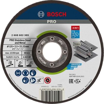 Bosch Depressed Centre 3 in 1 Cutting Grinding Finishing Disc