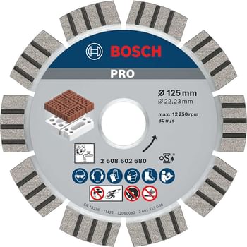 Bosch Diamond Cutting Disc for Abrasive Materials