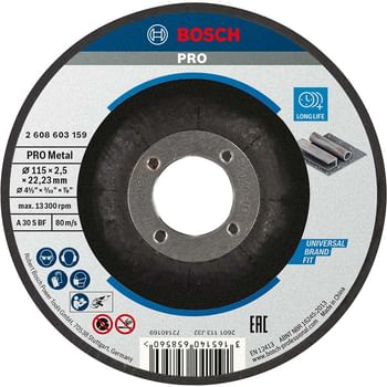 Bosch Standard Depressed Centre Metal Cutting Disc