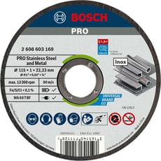 Bosch PRO Rapido Stainless Inox Flat Angle Grinder Fast Cutting Disc Bosch PRO Rapido Stainless Inox Flat Angle Grinder Fast Cutting Disc