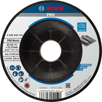 Bosch Standard Depressed Centre Metal Grinding Disc