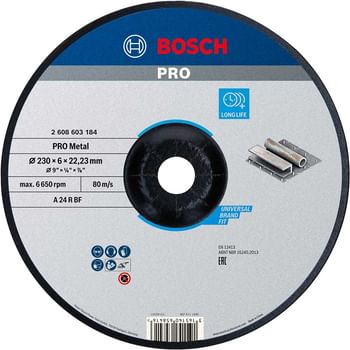 Bosch Standard Depressed Centre Metal Grinding Disc