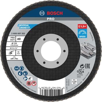 Bosch X571 Best for Metal Straight Flap Disc